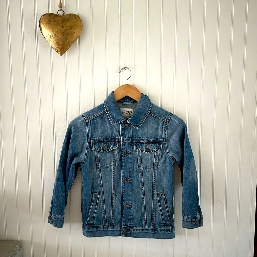 The Children's Place Boys/Unisex Basic Denim Jacket, Size S/P 5-6